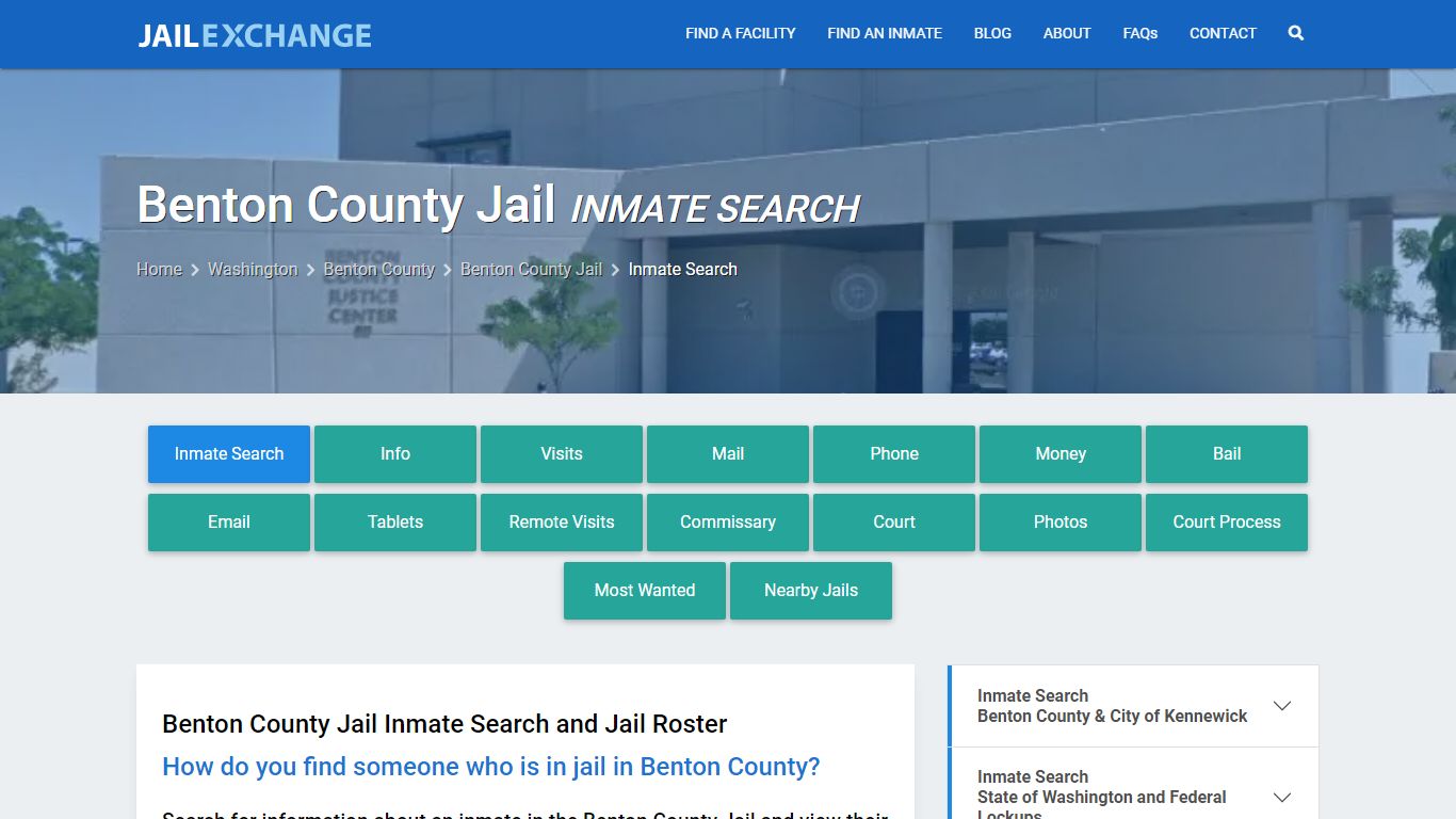 Inmate Search: Roster & Mugshots - Benton County Jail, WA